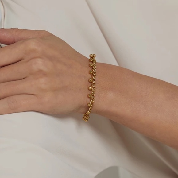 💛Gold plated bead bracelet - Picture 4 of 6